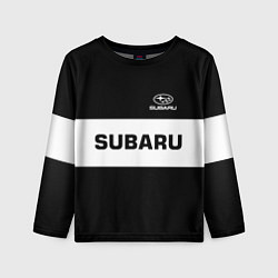 Лонгслив детский Subaru: Black Sport, цвет: 3D-принт