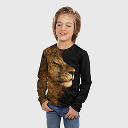 Лонгслив детский Песчаный лев, цвет: 3D-принт — фото 2