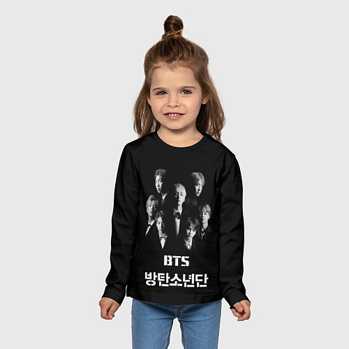 Детский лонгслив BTS Group / 3D-принт – фото 5