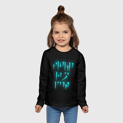 Детский лонгслив TES: FUS RO DAH / 3D-принт – фото 5