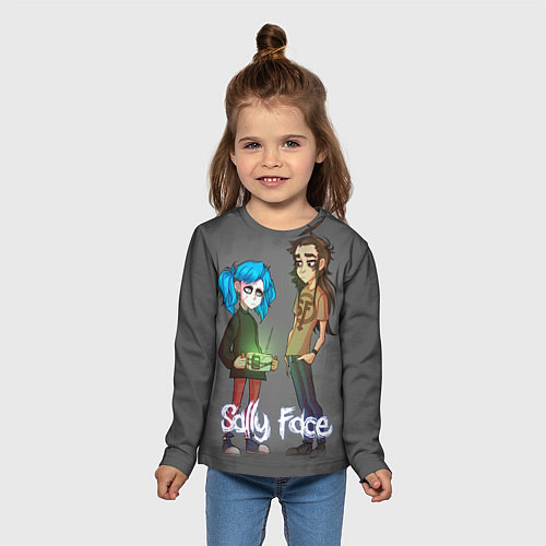 Детский лонгслив Sally Face: Friends / 3D-принт – фото 5