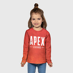Лонгслив детский Apex Legends: Red Logo, цвет: 3D-принт — фото 2