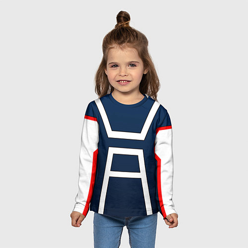 Детский лонгслив Моя геройская академия -КОСТЮМ / 3D-принт – фото 5