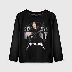 Детский лонгслив Metallica black