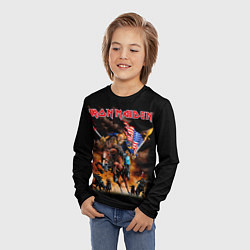 Лонгслив детский Iron Maiden: USA Warriors, цвет: 3D-принт — фото 2