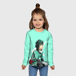 Лонгслив детский Мидория Изуку, цвет: 3D-принт — фото 2