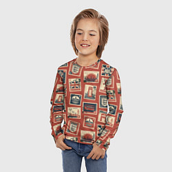 Лонгслив детский Марки Великобритании, цвет: 3D-принт — фото 2