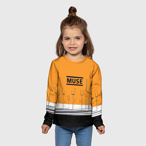 Детский лонгслив Muse: Orange Mood / 3D-принт – фото 5
