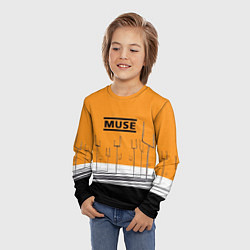 Лонгслив детский Muse: Orange Mood, цвет: 3D-принт — фото 2