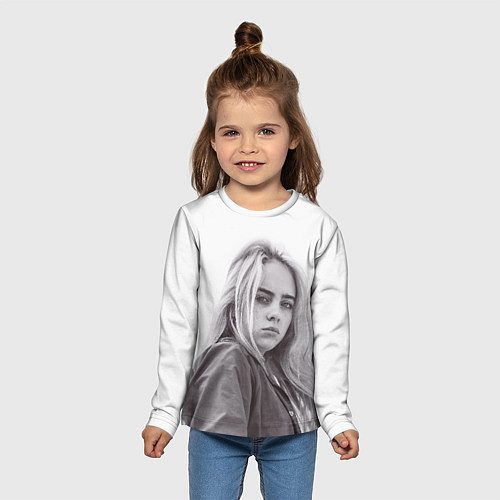 Детский лонгслив BILLIE EILISH / 3D-принт – фото 5