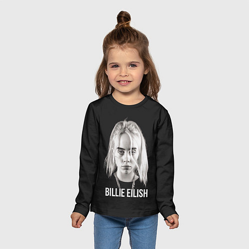 Детский лонгслив BILLIE EILISH / 3D-принт – фото 5