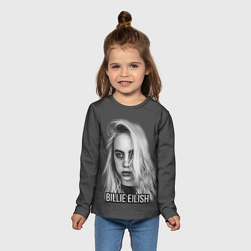 Детский лонгслив BILLIE EILISH / 3D-принт – фото 5