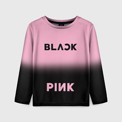 Лонгслив детский Blackpink - розово-черный, цвет: 3D-принт