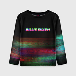 Детский лонгслив BILLIE EILISH: Black Glitch