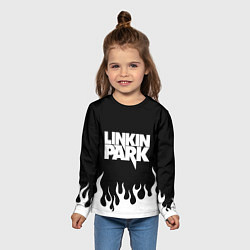 Лонгслив детский Linkin Park: Black Flame, цвет: 3D-принт — фото 2