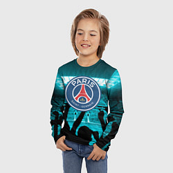 Лонгслив детский Пари Сен Жермен, цвет: 3D-принт — фото 2