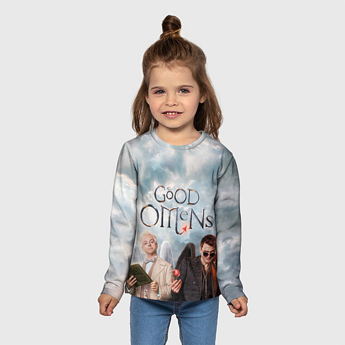 Детский лонгслив Good Omens / 3D-принт – фото 5