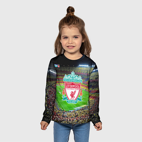 Детский лонгслив FC Liverpool / 3D-принт – фото 5