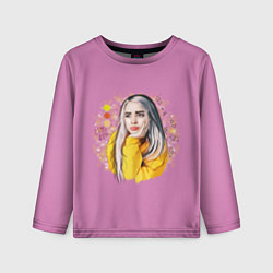 Лонгслив детский Billie Eilish Pink Art, цвет: 3D-принт