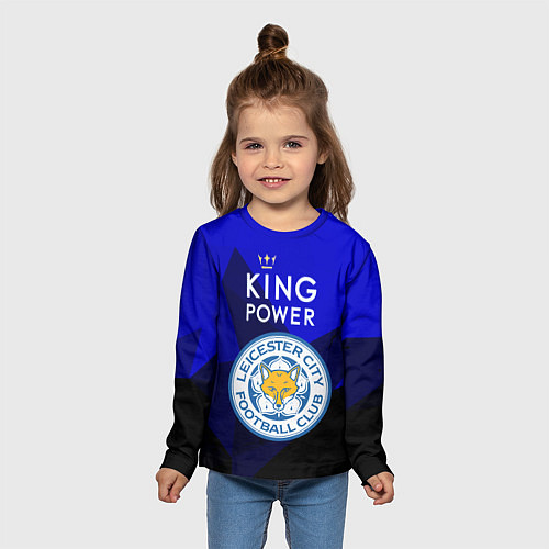 Детский лонгслив Leicester City / 3D-принт – фото 5