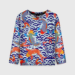 Детский лонгслив Карп Кои