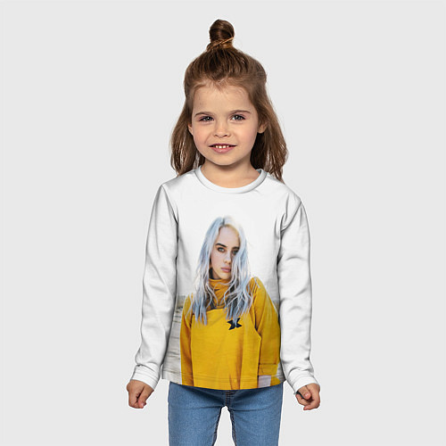 Детский лонгслив BILLIE EILISH / 3D-принт – фото 5