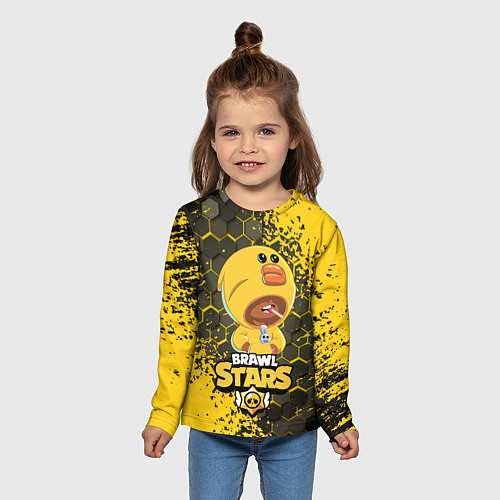 Детский лонгслив BRAWL STARS SALLY LEON / 3D-принт – фото 5