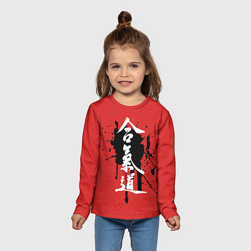 Детский лонгслив Айкидо / 3D-принт – фото 5