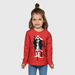 Лонгслив детский Айкидо, цвет: 3D-принт — фото 2