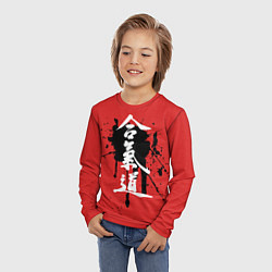 Лонгслив детский Айкидо, цвет: 3D-принт — фото 2