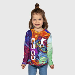 Лонгслив детский CS GO HYPERBEAST, цвет: 3D-принт — фото 2