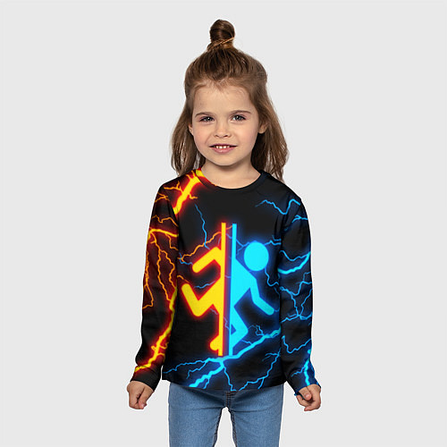 Детский лонгслив PORTAL / 3D-принт – фото 5