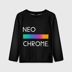 Лонгслив детский NEO CHROME, цвет: 3D-принт