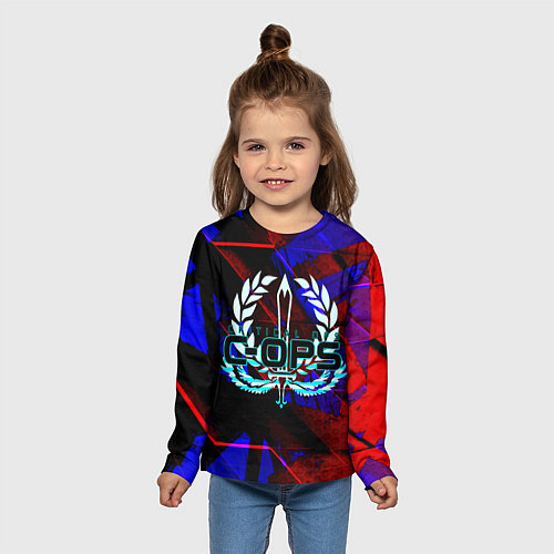 Детский лонгслив C-OPS / 3D-принт – фото 5