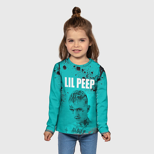 Детский лонгслив Lil Peep / 3D-принт – фото 5