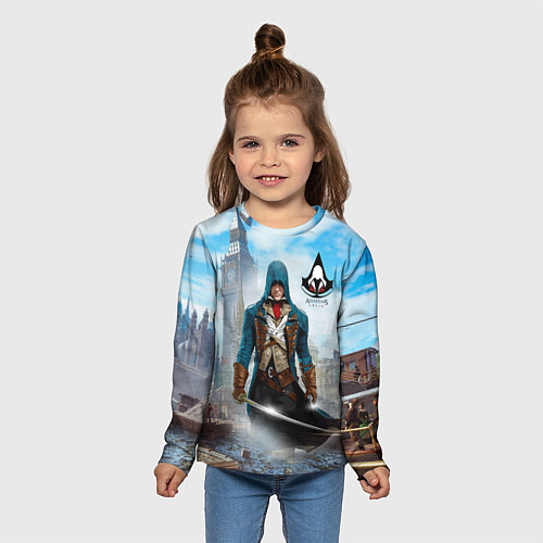 Детский лонгслив Assasin's creed / 3D-принт – фото 5