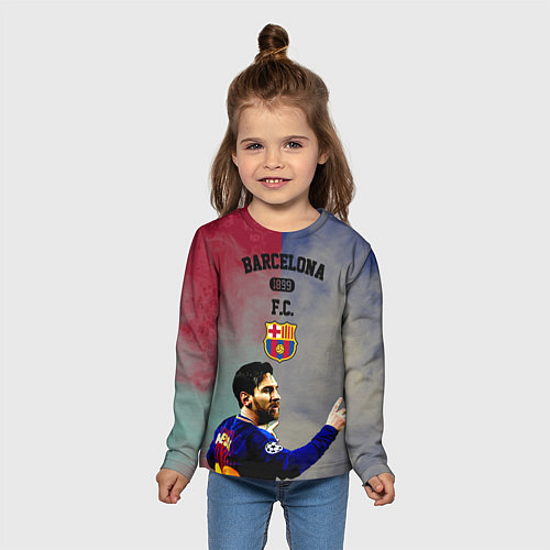 Детский лонгслив Messi / 3D-принт – фото 5