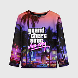 Лонгслив детский Grand Theft Auto Vice City, цвет: 3D-принт
