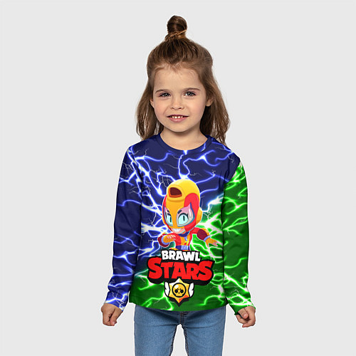 Детский лонгслив BRAWL STARS MAX / 3D-принт – фото 5