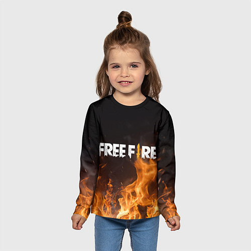 Детский лонгслив FREE FIRE / 3D-принт – фото 5