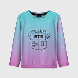 Лонгслив детский BTS, цвет: 3D-принт