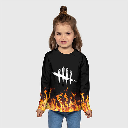 Детский лонгслив DEAD BY DAYLIGHT / 3D-принт – фото 5