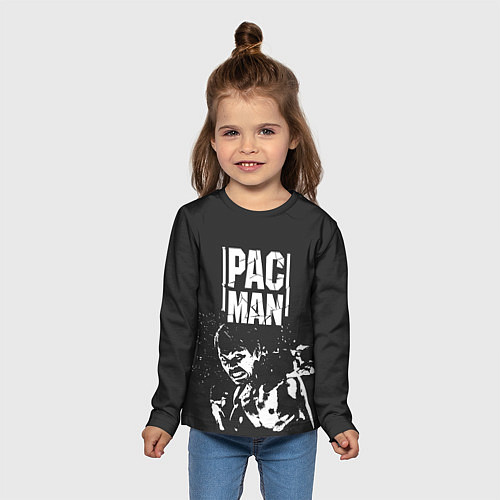 Детский лонгслив Pac Man / 3D-принт – фото 5