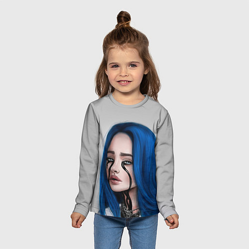 Детский лонгслив BILLIE EILISH / 3D-принт – фото 5