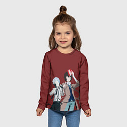 Лонгслив детский Atsushi Nakajima & Osamu Dazai, цвет: 3D-принт — фото 2