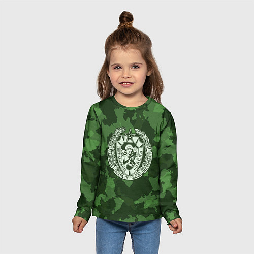 Детский лонгслив Пограничные Войска / 3D-принт – фото 5
