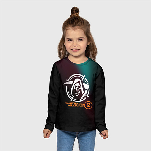 Детский лонгслив The Division 2 Logo / 3D-принт – фото 5