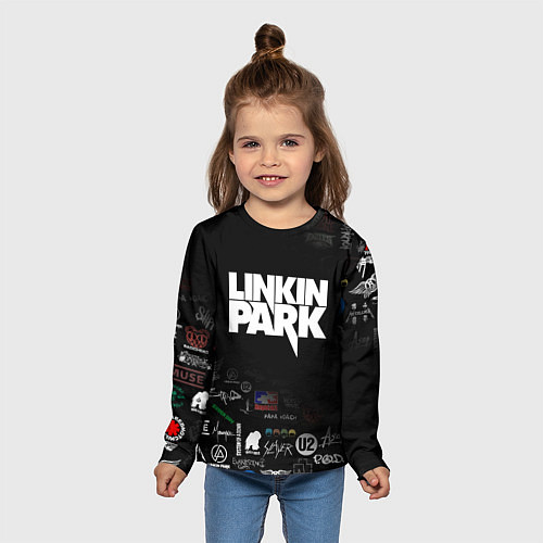 Детский лонгслив LINKIN PARK / 3D-принт – фото 5