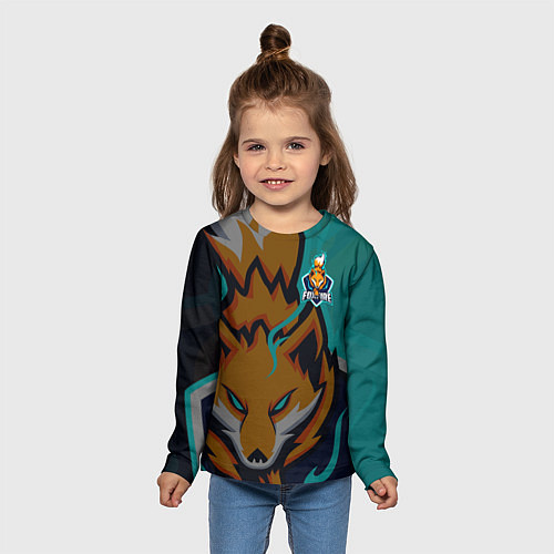Детский лонгслив Форма Foxfire / 3D-принт – фото 5