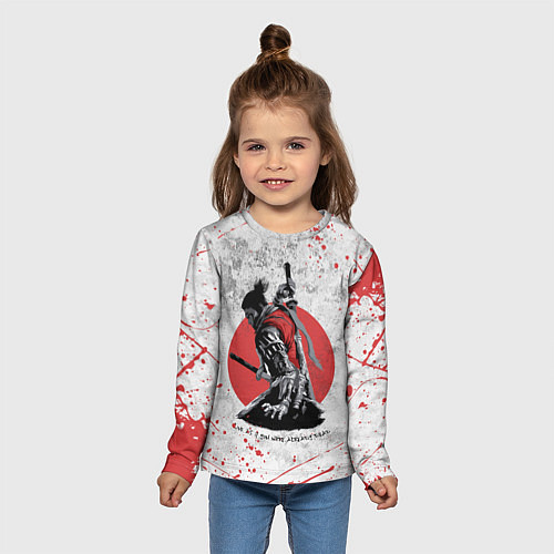 Детский лонгслив SEKIRO SHADOW DIE TWICE / 3D-принт – фото 5